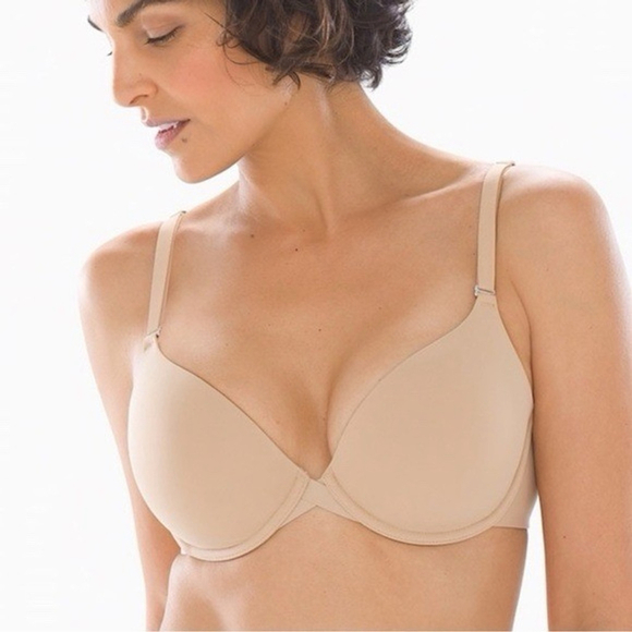 Soma Other - Soma Memorable Bra Front Close Full Coverage Racerback Sz 34B Underwired Beige